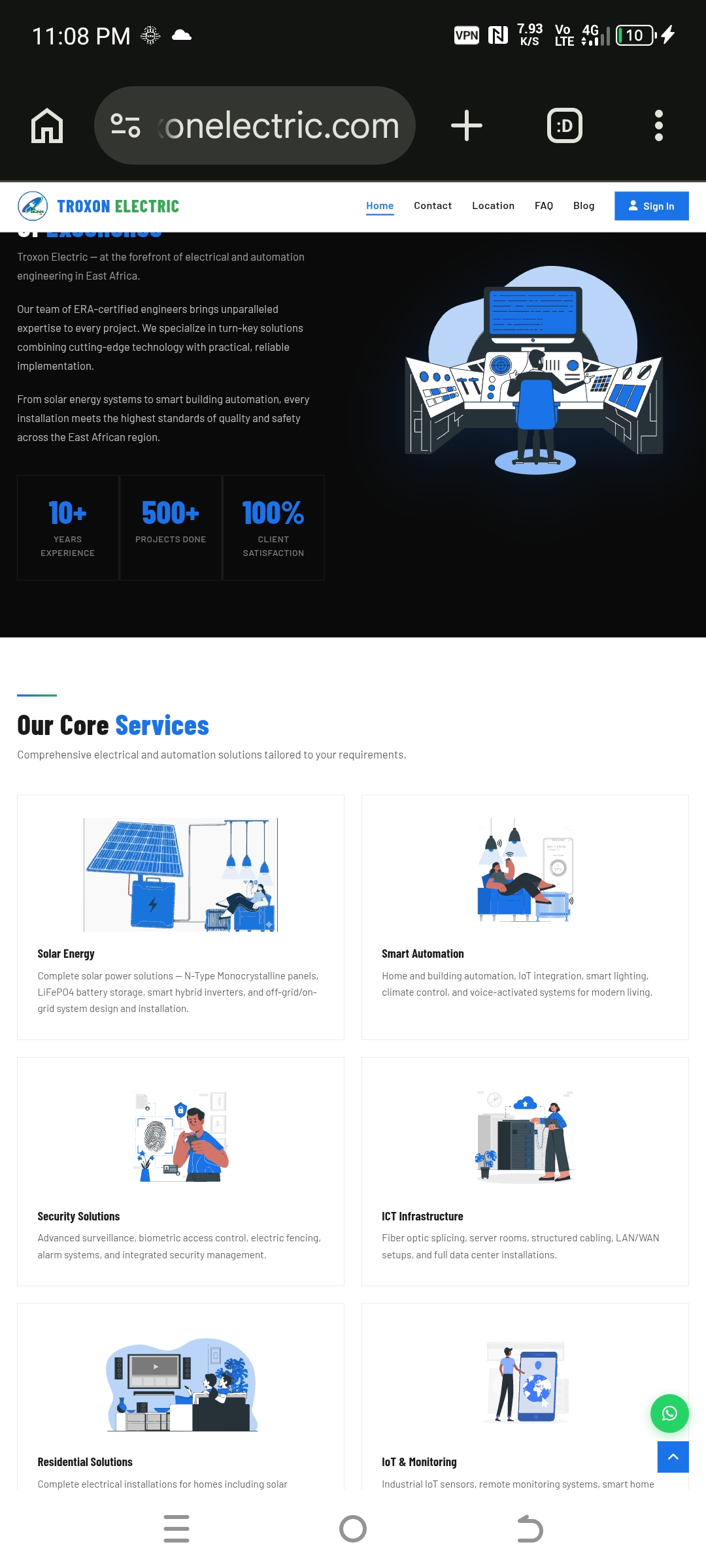 Troxon Electric website